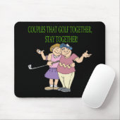 Tapis De Souris Les couples qui jouent au golf ensemble restent (Avec souris)