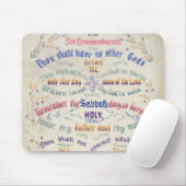 Tapis De Souris Les dix commandements mousepad (Avec souris)