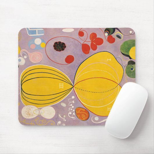 Tapis De Souris Les dix plus grands, Groupe IV, No 7 par Hilma af  (Avec souris)