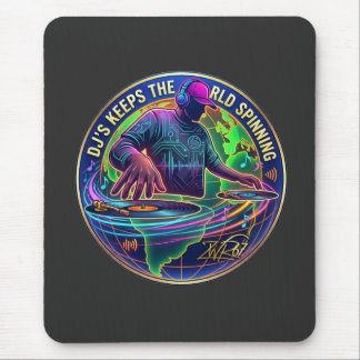Tapis De Souris Les DJ font tourner le monde