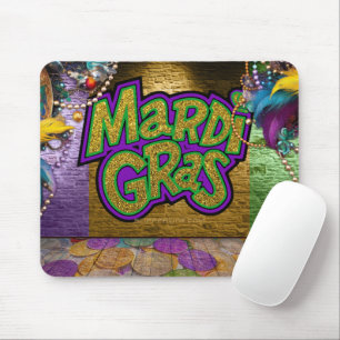 Tapis De Souris Les doubloons graphiques sur le thème Mardi Gras d