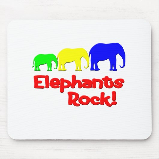 Tapis De Souris Les éléphants roulent ! (Devant)