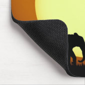 Tapis De Souris Les éléphants Safari au coucher du soleil (Coin)