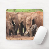 Tapis De Souris les éléphants sont mignons (Avec souris)