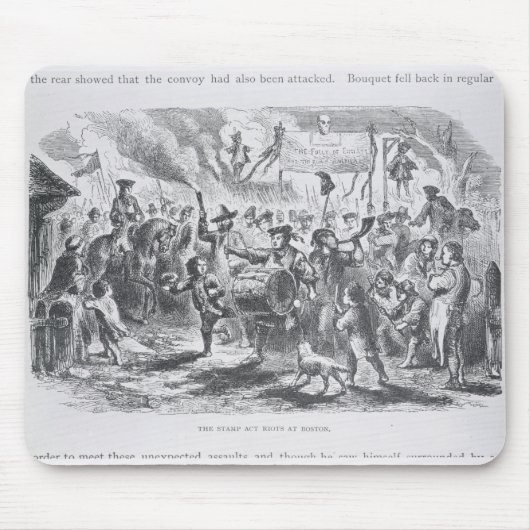 Tapis De Souris Les émeutes d'acte de timbre à Boston (Devant)