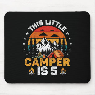 Tapis De Souris Les enfants Ce petit campeur a 5 ans Camping 5ème
