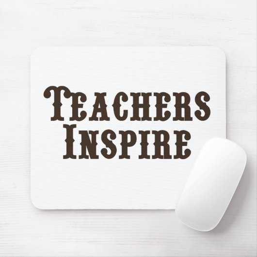 Tapis De Souris Les enseignants inspirent (Avec souris)