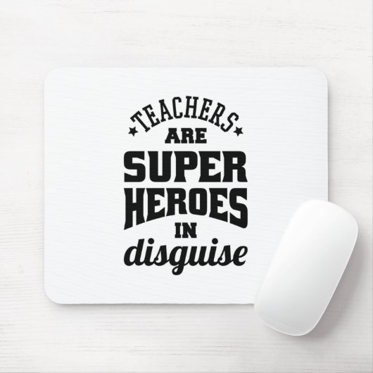 Tapis De Souris Les Enseignants Sont De Super Héros En Disque (Avec souris)