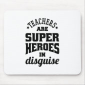 Tapis De Souris Les Enseignants Sont De Super Héros En Disque (Devant)