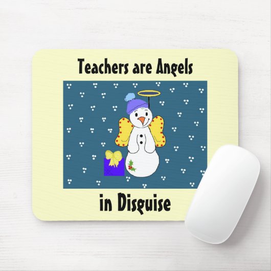 Tapis De Souris Les enseignants sont des anges (Avec souris)