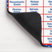 Tapis De Souris Les Etats-Unis - 50 états et capitales (Coin)