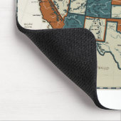 Tapis De Souris Les Etats-Unis - Carte vintage (Coin)