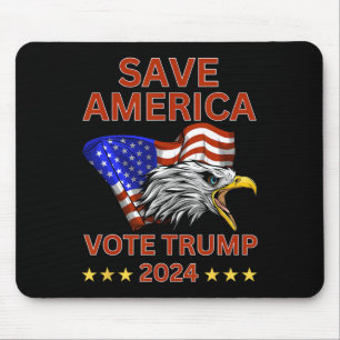 Tapis De Souris Les États-Unis Votent Trump 2024 Nous, Le Peuple, 