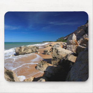 Tapis De Souris Les falaises en plage de Rio DA Barra