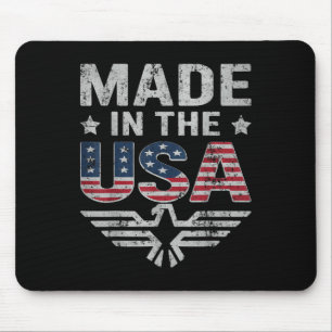 Tapis De Souris Les femmes du 4 juillet Hommes Patriotique Drapeau