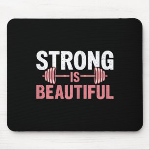 Tapis De Souris Les femmes fortes sont belles Motivation de gym et