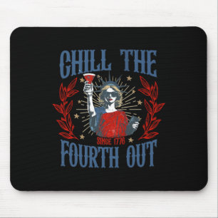 Tapis De Souris Les Femmes Hommes 4 juillet Refroidissent Le Quatr