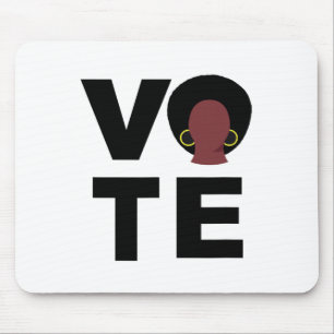 Tapis De Souris Les Femmes Noires Votent Élections Politiques Les