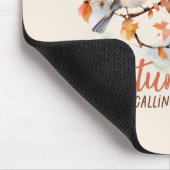 Tapis De Souris Les feuilles Chutent - Les Oiseaux D'Automne Et Le (Coin)