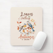 Tapis De Souris Les feuilles Chutent - Les Oiseaux D'Automne Et Le (Avec souris)