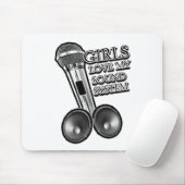Tapis De Souris Les filles aiment mon SYSTÈME DE SON (Avec souris)