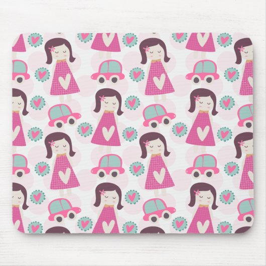 Tapis De Souris Les Filles Se Rendre À Des Endroits (Devant)