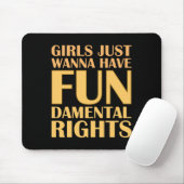 Tapis De Souris Les Filles Veux Juste S'Amuser (Avec souris)