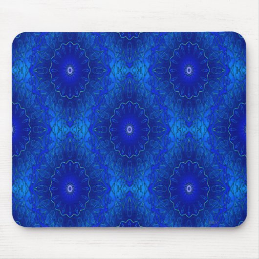 Tapis De Souris Les Fleurs Bleu... (Devant)