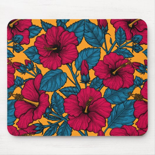 Tapis De Souris Les fleurs d'Hibiscus (Devant)