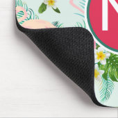 Tapis De Souris Les fleurs et les oiseaux tropicaux | ajoutent (Coin)