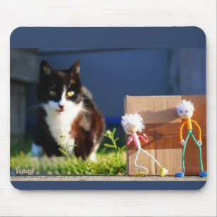 Tapis De Souris Les Fubby jouent à cache-cache avec Kat Ping.
