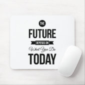 Tapis De Souris Les futures citations inspirées blanches (Avec souris)