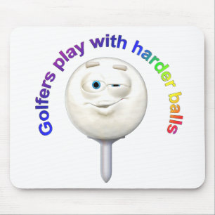 Tapis De Souris Les golfeurs jouent avec des balles plus dures