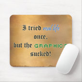 Tapis De Souris Les graphiques de vie réelle sucent (Avec souris)