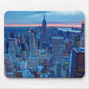 Tapis De Souris Les gratte-ciel de Manhattan sont allumés
