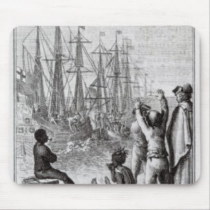 Tapis De Souris Les habitants du jet de Boston