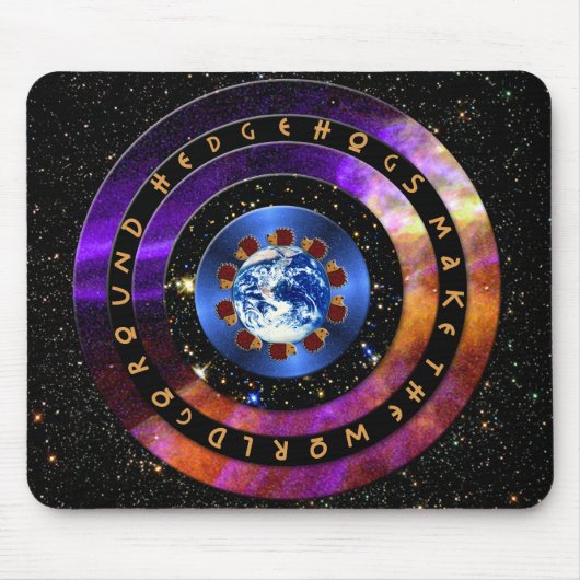 Tapis De Souris Les hérissons font le monde tourner ! (Devant)