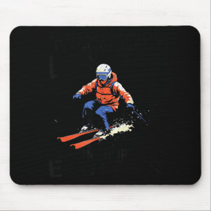 Tapis De Souris Les hommes font encore du ski dans la quatre-vingt