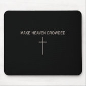 Tapis De Souris Les hommes font le paradis Fille Frère Chrétien Fo (Devant)