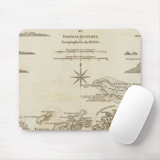 Tapis De Souris Les îles Vierges (Avec souris)