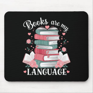 Tapis De Souris Les livres sont mon langage de l'amour Lectrice am