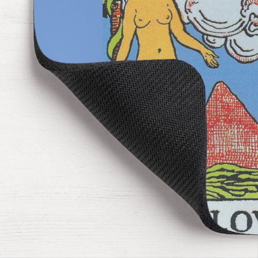 Tapis De Souris Les Lovers Tarot Card Tarots Lecture (Coin)