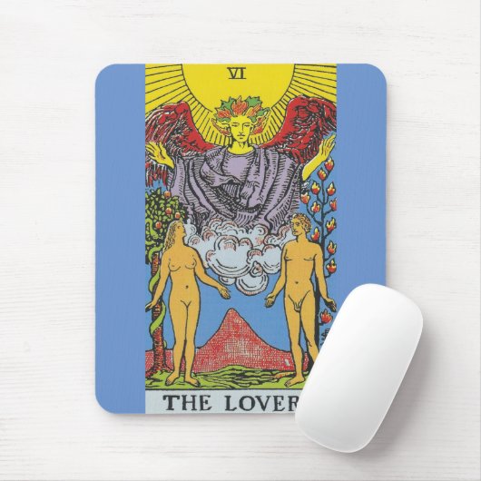 Tapis De Souris Les Lovers Tarot Card Tarots Lecture (Avec souris)