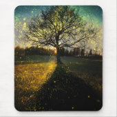Tapis De Souris Les lucioles magiques paysage onirique (Devant)