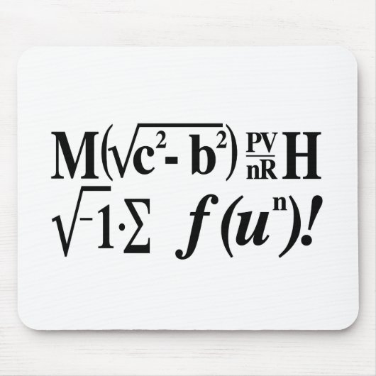 Tapis De Souris Les maths sont amusement ! (Devant)