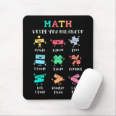 Tapis De Souris Les maths vous gardent en équilibre (Avec souris)