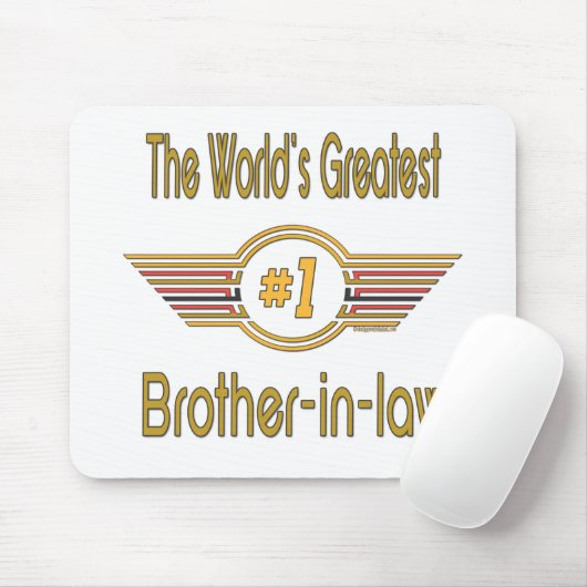 Tapis De Souris Les meilleurs cadeaux de beau-frère (Avec souris)