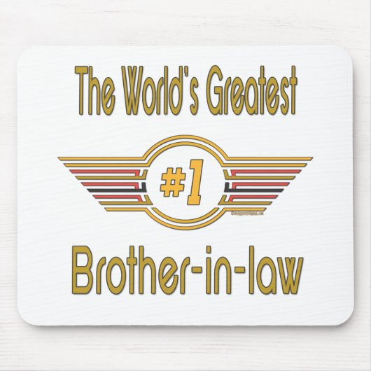Tapis De Souris Les meilleurs cadeaux de beau-frère (Devant)