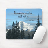 Tapis De Souris Les montagnes appellent... (Avec souris)