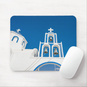 Tapis De Souris Les monuments   Église grecque du dôme bleu
